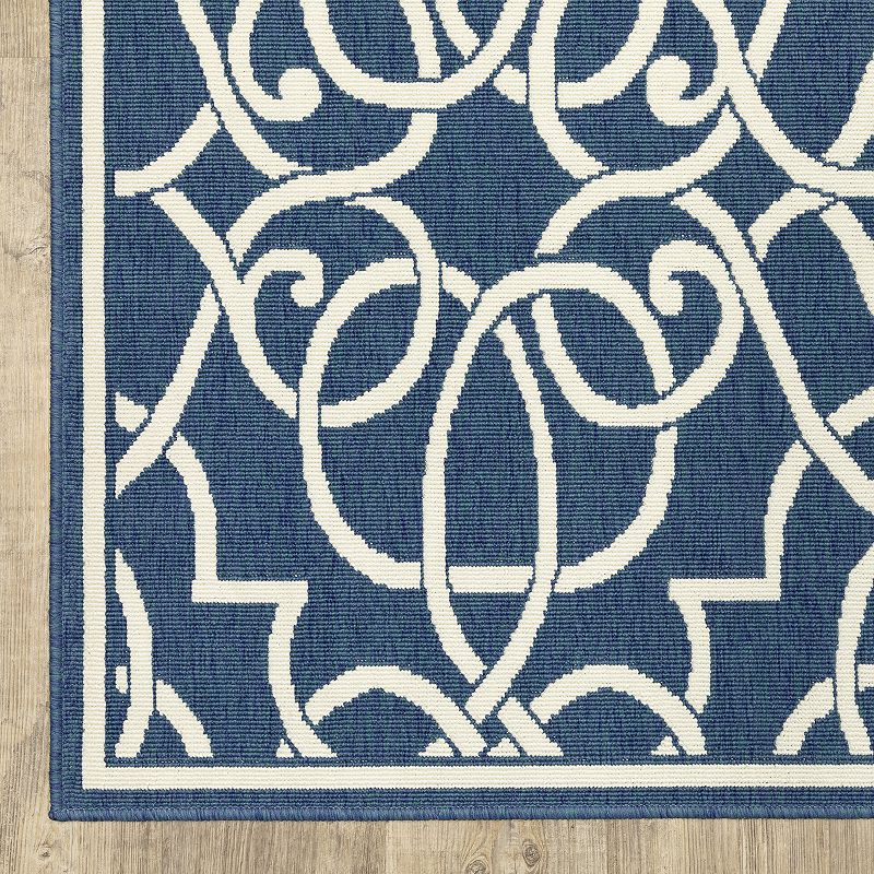 StyleHaven Maritime Fretwork Indoor Outdoor Rug