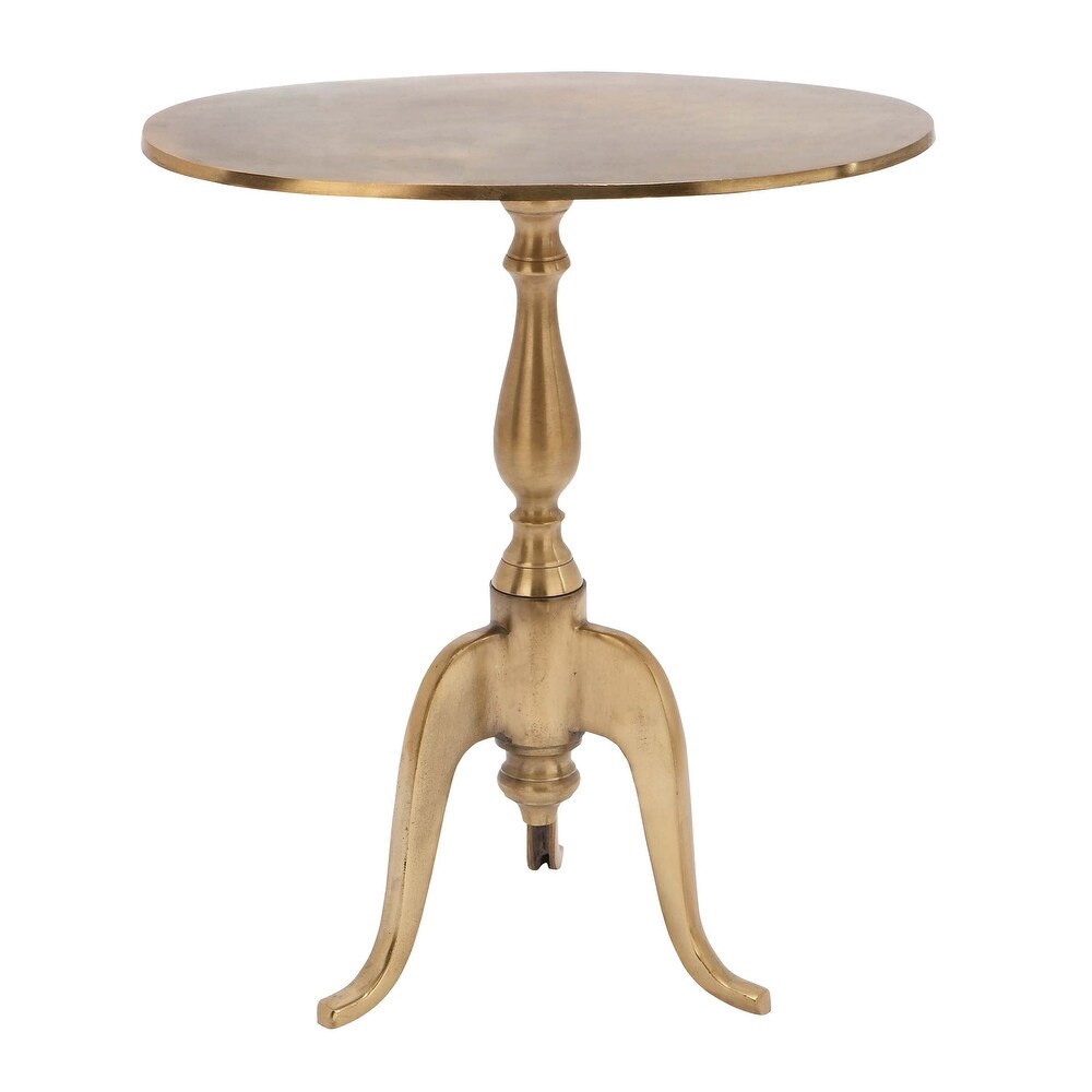 Gold or Silver Aluminum Small Accent Table