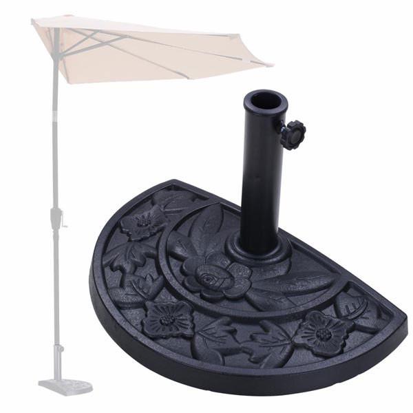 Yescom Patio Half Round Umbrella Base Stand 20Lb