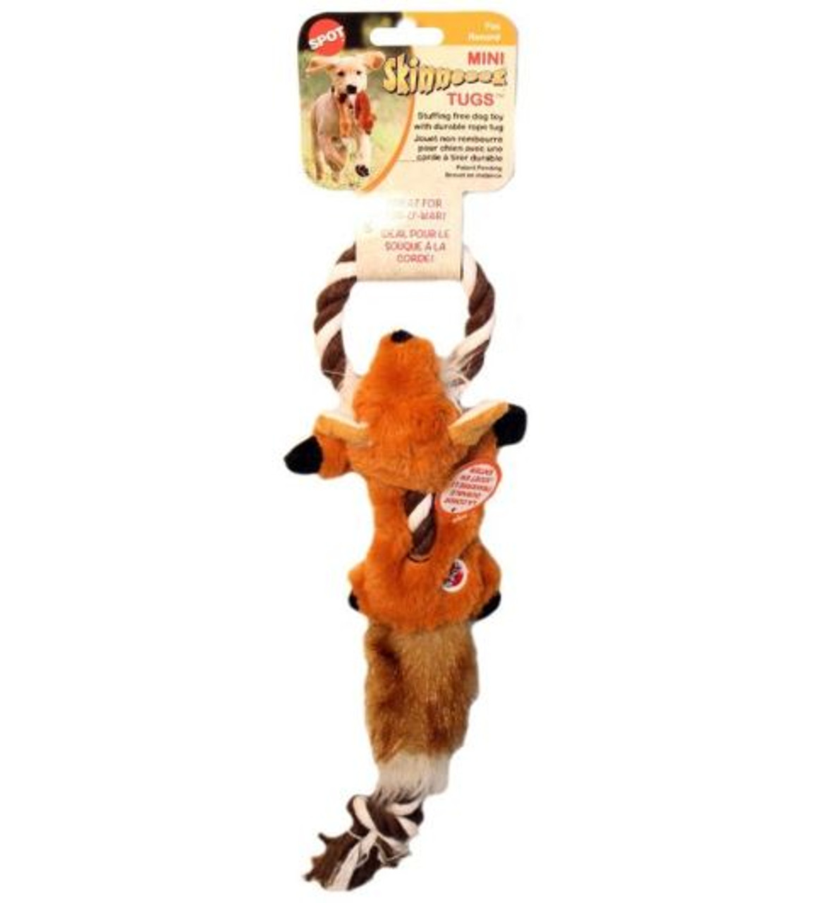 Spot Mini Skinneeez Tugs Fox Dog Toy， 14