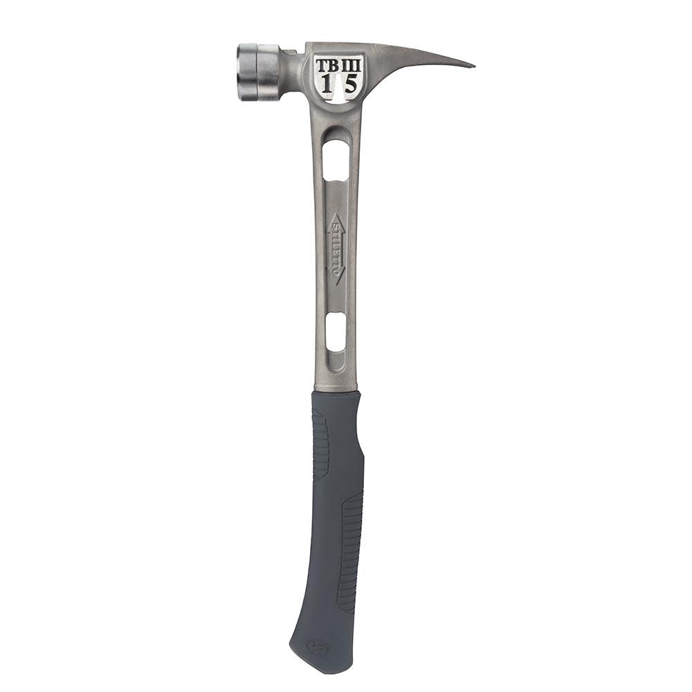 15 oz Ti-Bone III Titanium Hammer with Smooth Face and Curved Handle ;