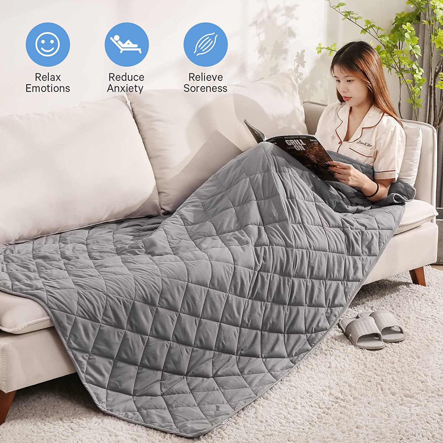 MaxKare Weighted Blanket Twin Size 48