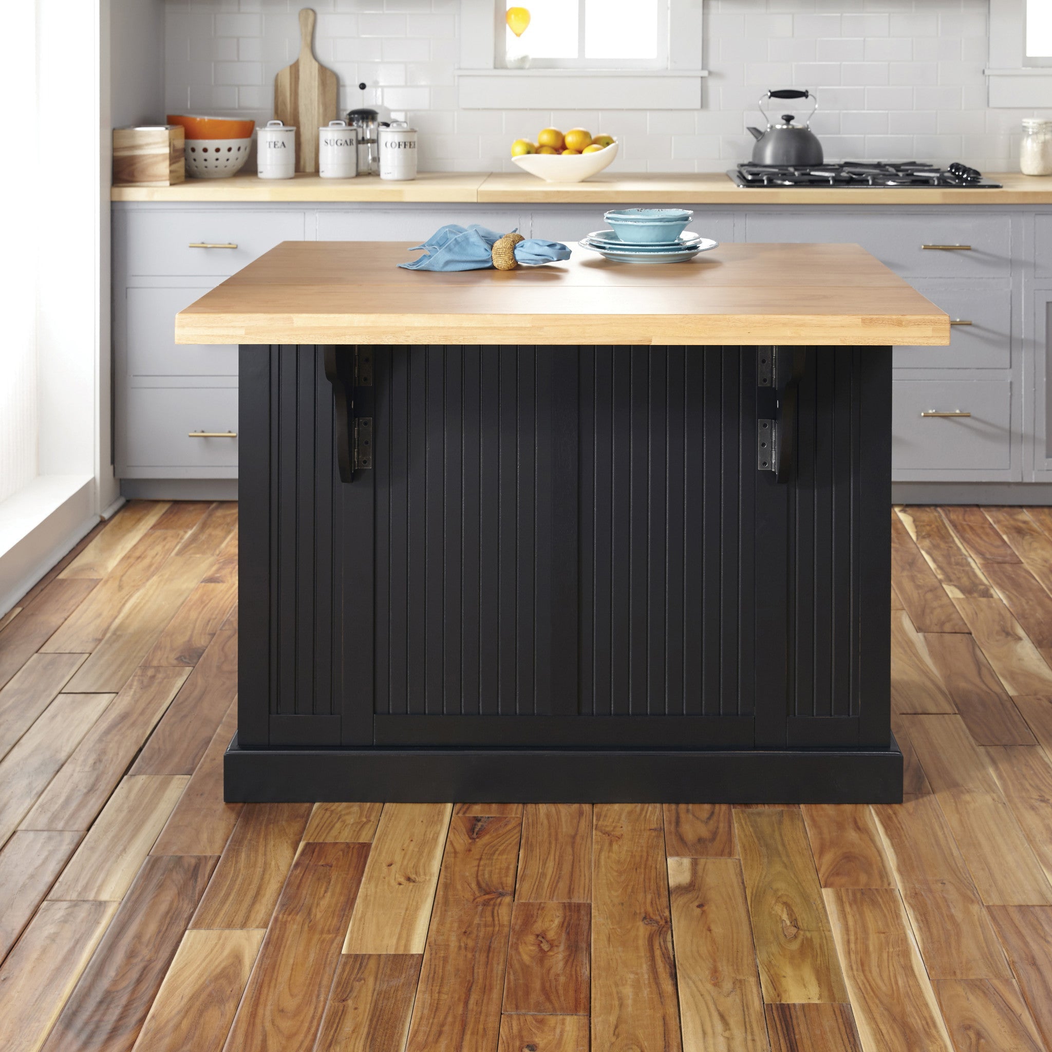 Nantucket Black Kitchen Island