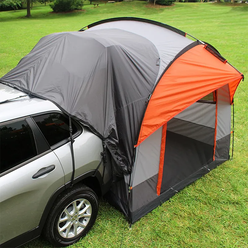 Portable camp folding car rear camping suv tailgate cover tent for car tailgate camping outdoor awning extension tent