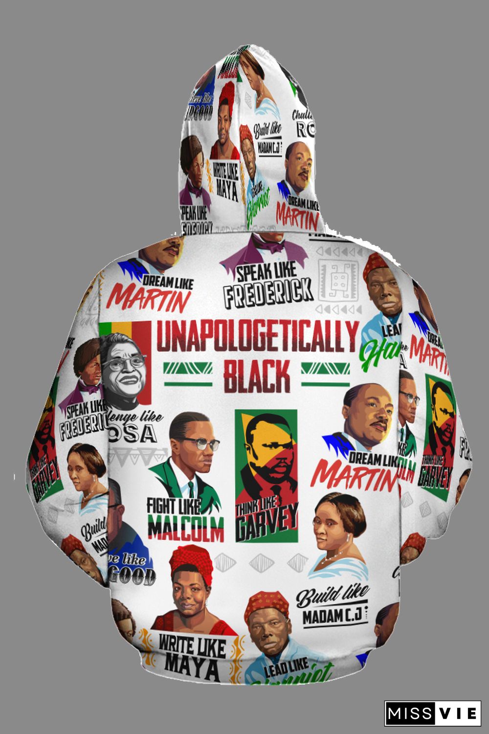 UNAPOLOGETICALLY BLACK 2 ALL-OVER HOODIE