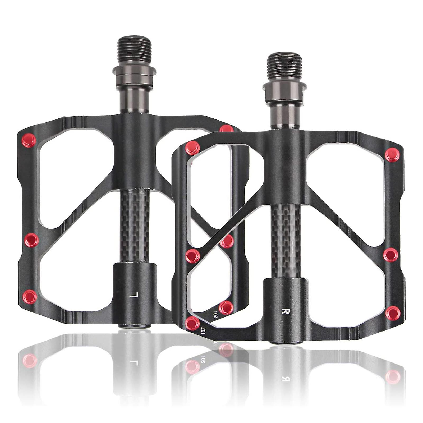 Ultralight Carbon Fiber Anti-slip Pedal For Mtb Bike，ebike 3 Bearings