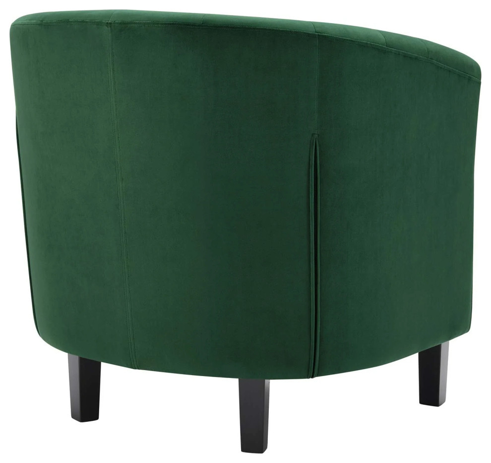 Zoey Emerald Performance Velvet Armchair   Contemporary   Armchairs And Accent Chairs   by V.S.D Furniture  Houzz