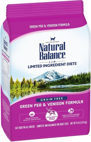 Natural Balance L.I.D. Limited Ingredient Diets Green Pea and Venison Grain-Free Dry Cat Food