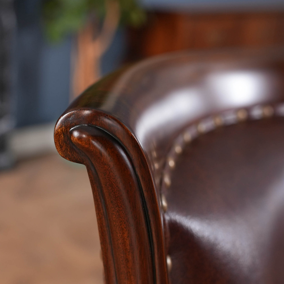 Leather Regency Chair  Fireside Chair   Traditional   Armchairs And Accent Chairs   by Niagara Furniture  Houzz