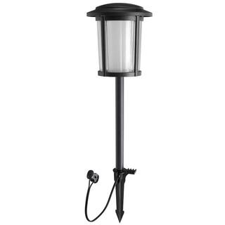 Hampton Bay Dothan Low Voltage Matte Black LED Path Light 99195