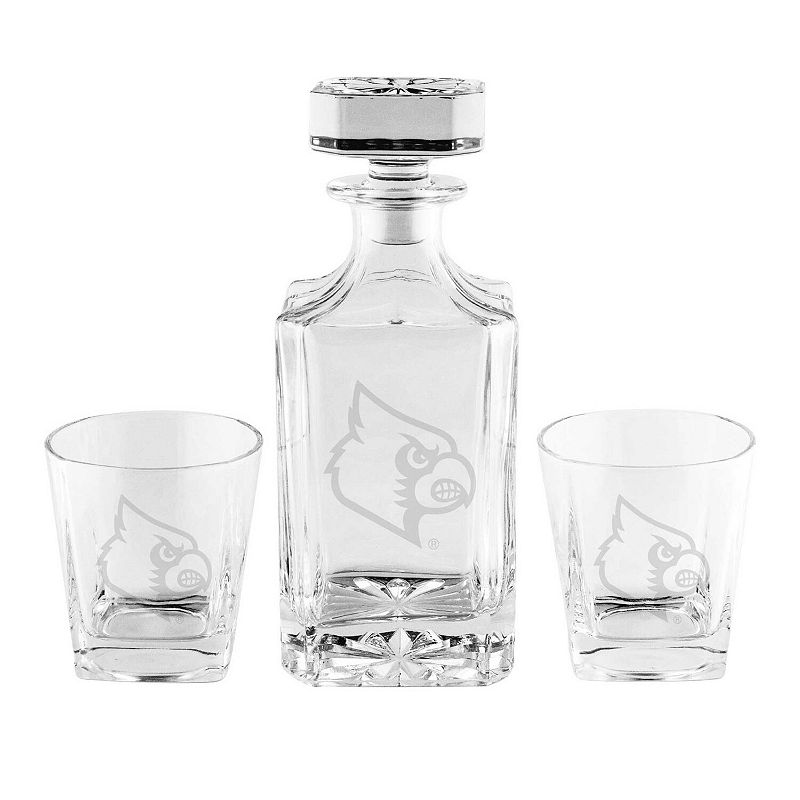 Louisville Cardinals 3-Piece Decanter Set