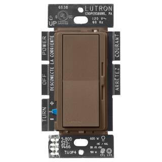 Lutron Diva LED+ Dimmer Switch for Dimmable LED Bulbs 150-WattSingle-Pole or 3-Way Espresso (DVSCCL-153P-EP) DVSCCL-153P-EP