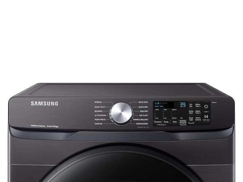 Samsung DVE51CG8000V 7.5 Cu. Ft. Smart Electric Dryer With Sensor Dry In Brushed Black