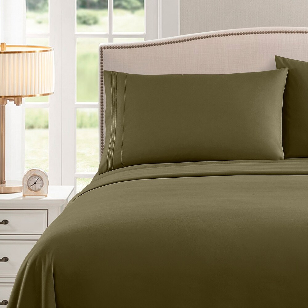 Incredibly Soft 4 piece Deep Pocket Bed Sheet Set in 4 Colors