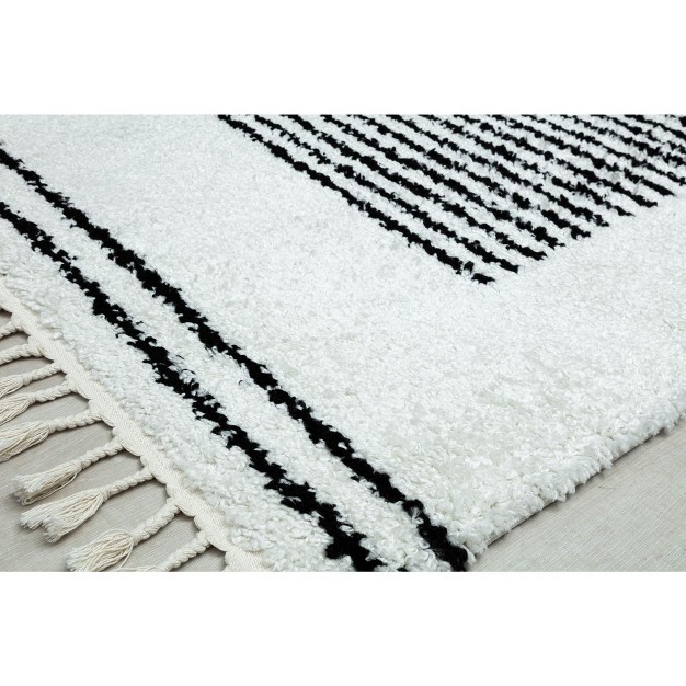 Cosmoliving By Cosmopolitan Bennett Bt35d Shag Stripe Area Rug