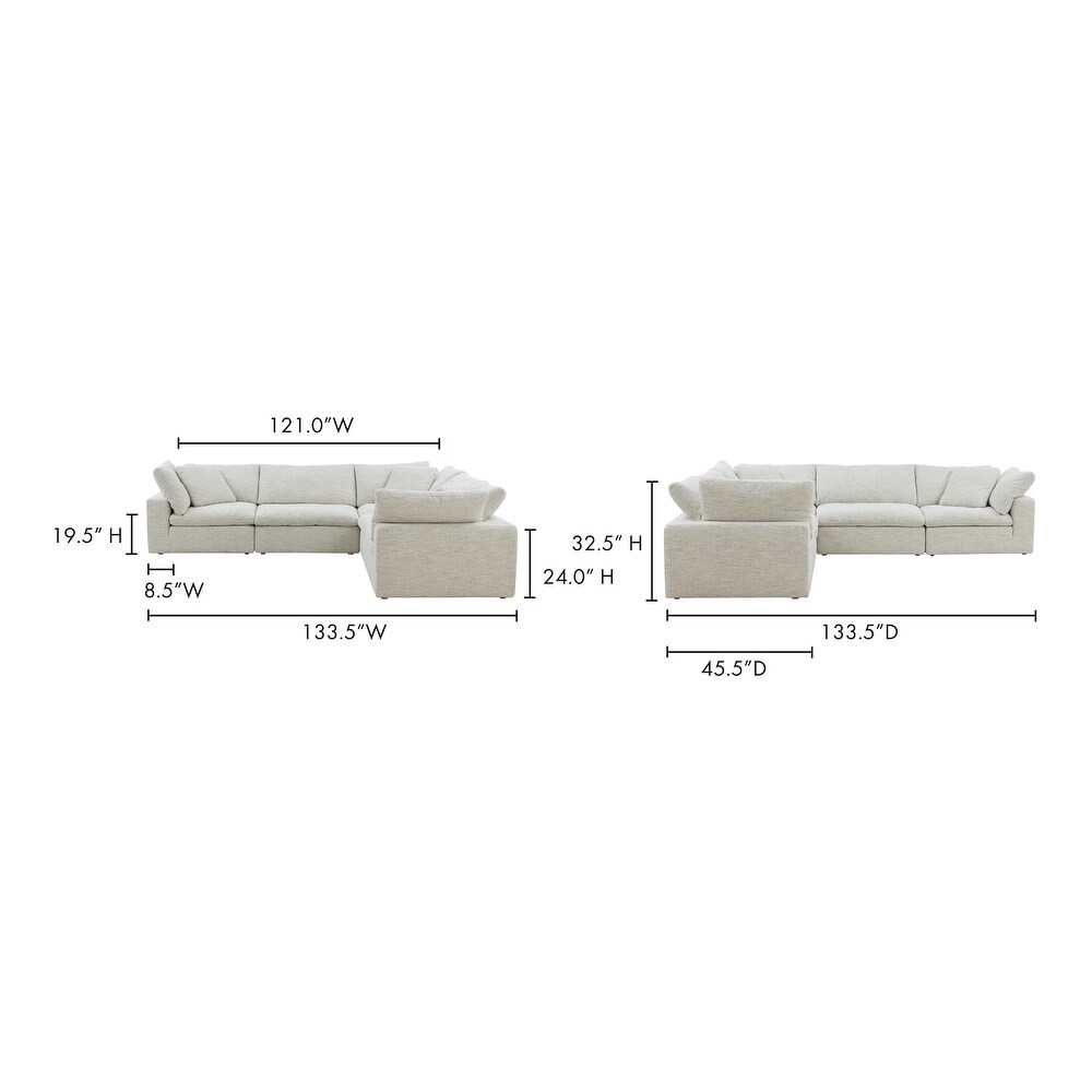 Aurelle Home Corbin 5 piece Large Classic Sectional