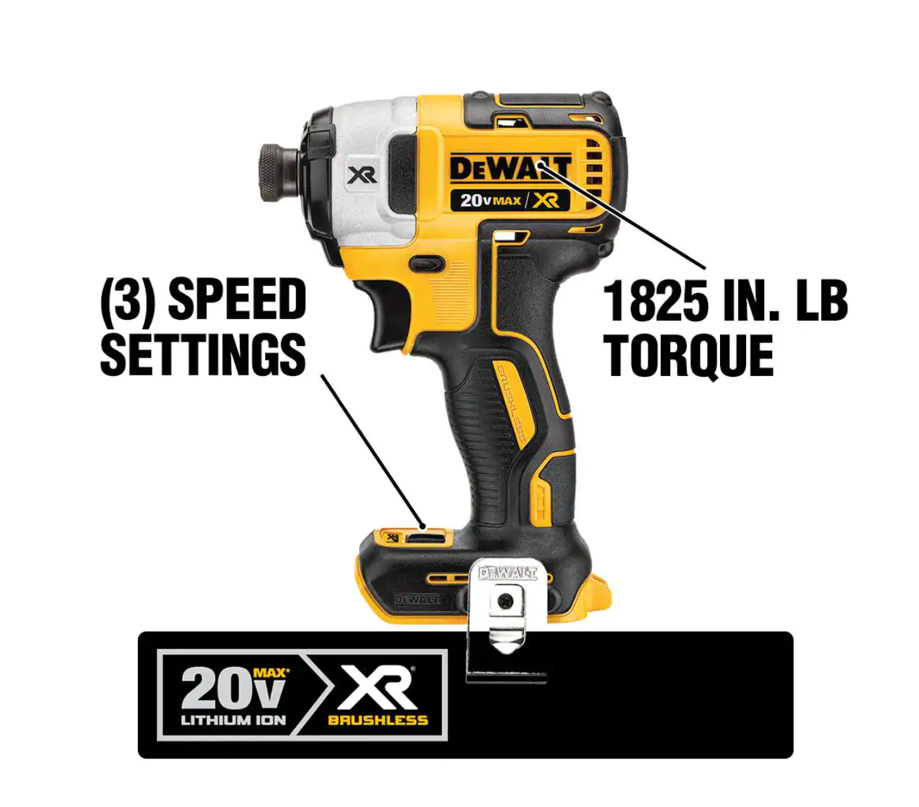 DEWALT DCK287D1M1 20-Volt MAX XR Cordless Brushless Hammer Drill/Impact Combo Kit (2-Tool) with (1) 4.0Ah Battery and (1) 2.0Ah Battery