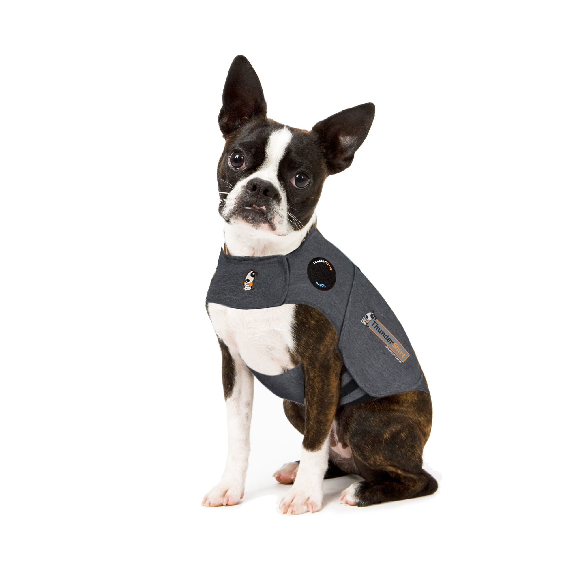 ThunderShirt Anxiety Jacket for Dogs， Heather Grey， Extra Small