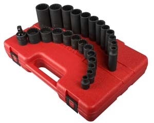 Sunex Tool SU3326 25 Piece Impact Socket Set 3/8 D...