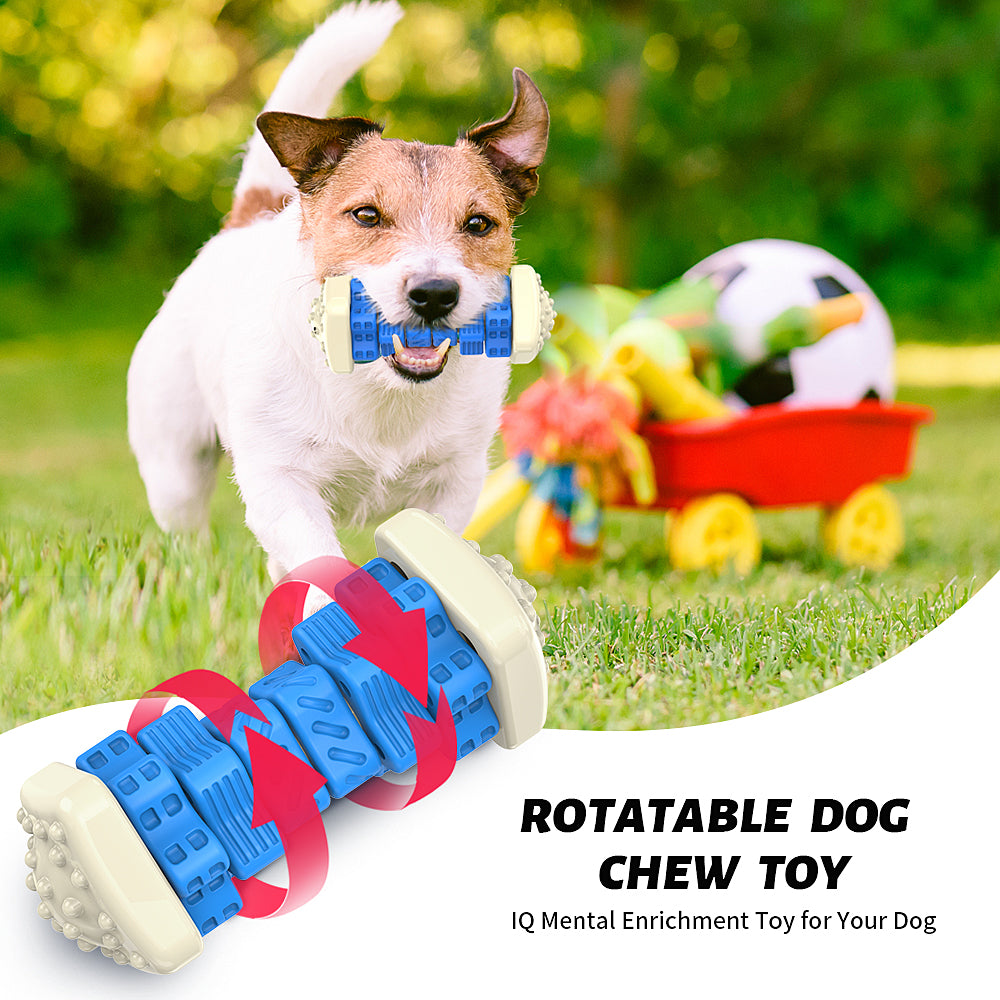 MASBRILL Dog Toys for Aggressive Chewers Large Breed ， Interactive Chew Toy for Dogs – Brightly Colored Dog Enrichment Toy for Aggressive Chewers