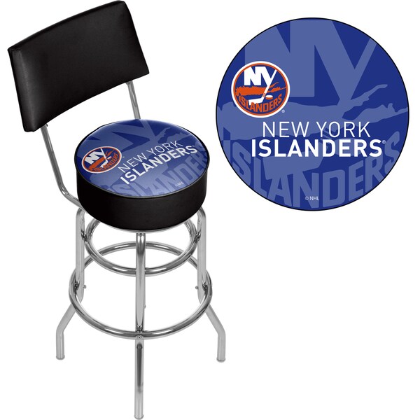 NHL Swivel Bar Stool with Back - Watermark