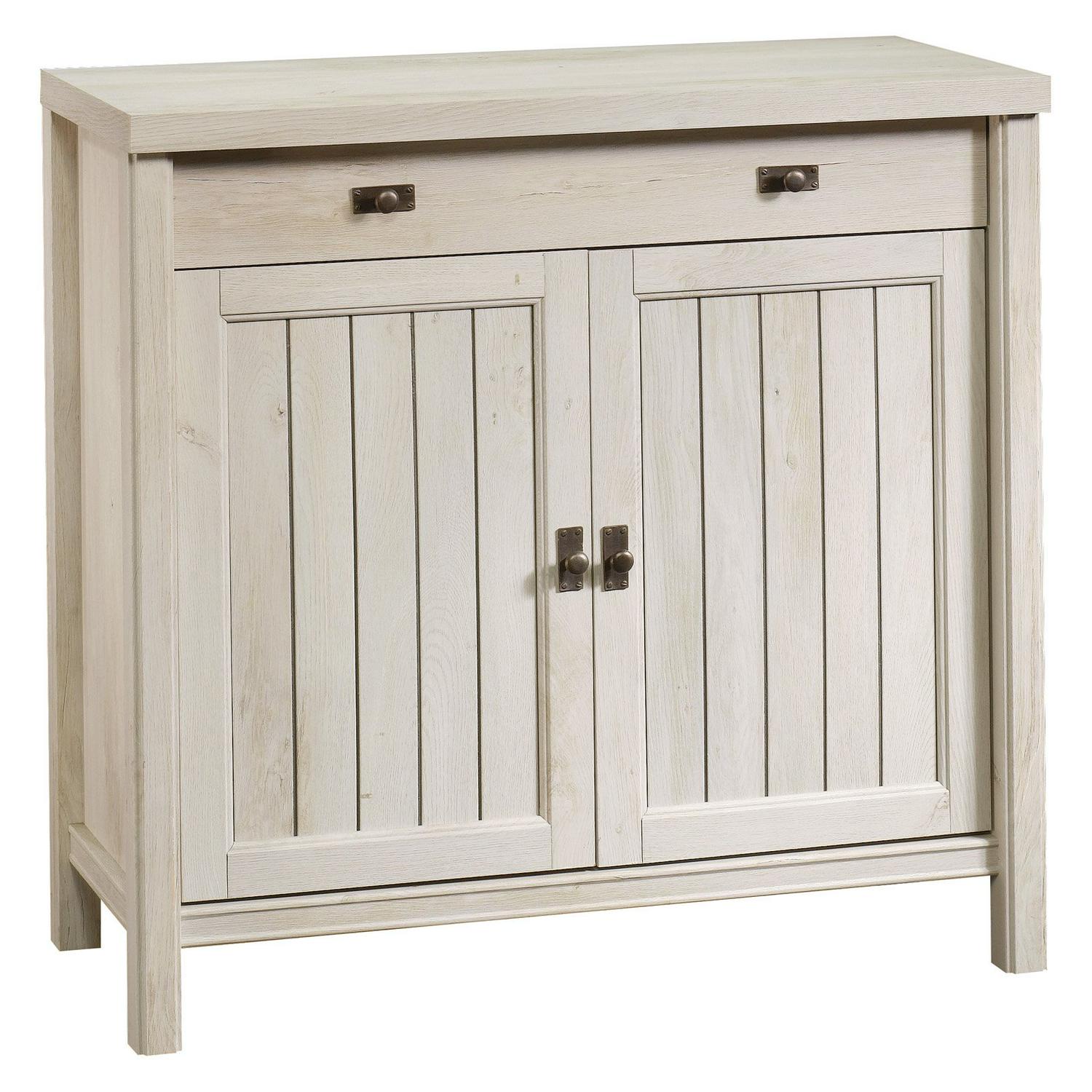 Sauder Costa Accent Storage Cabinet， Chalked Chestnut Finish