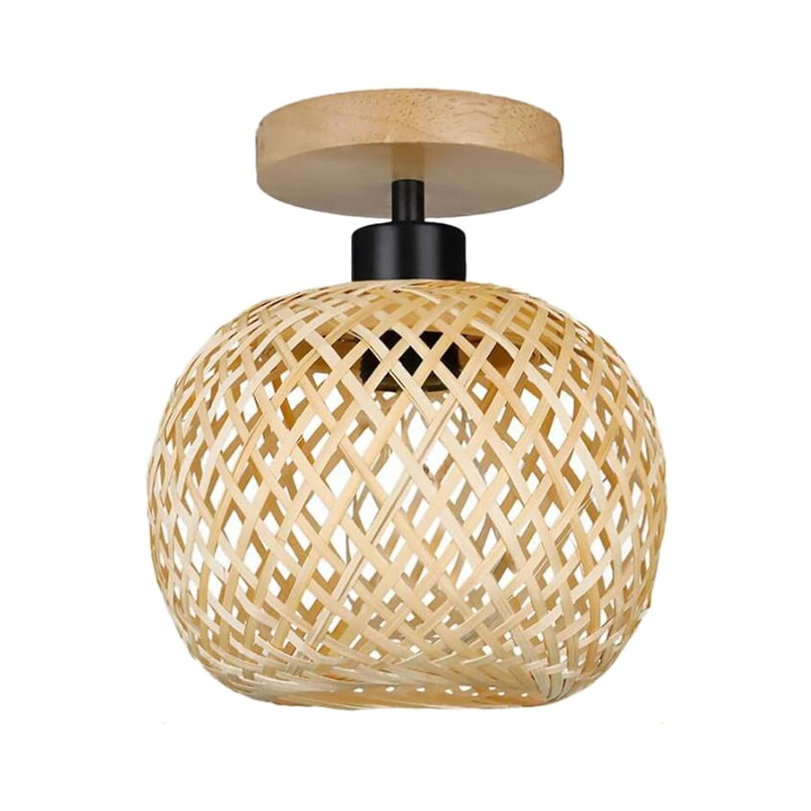 Pendant Lamp With No Bulb Living Room Rustic Style E27 Bamboo Table Lamp