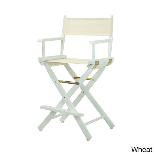 White Frame 24-inch Director's Chair