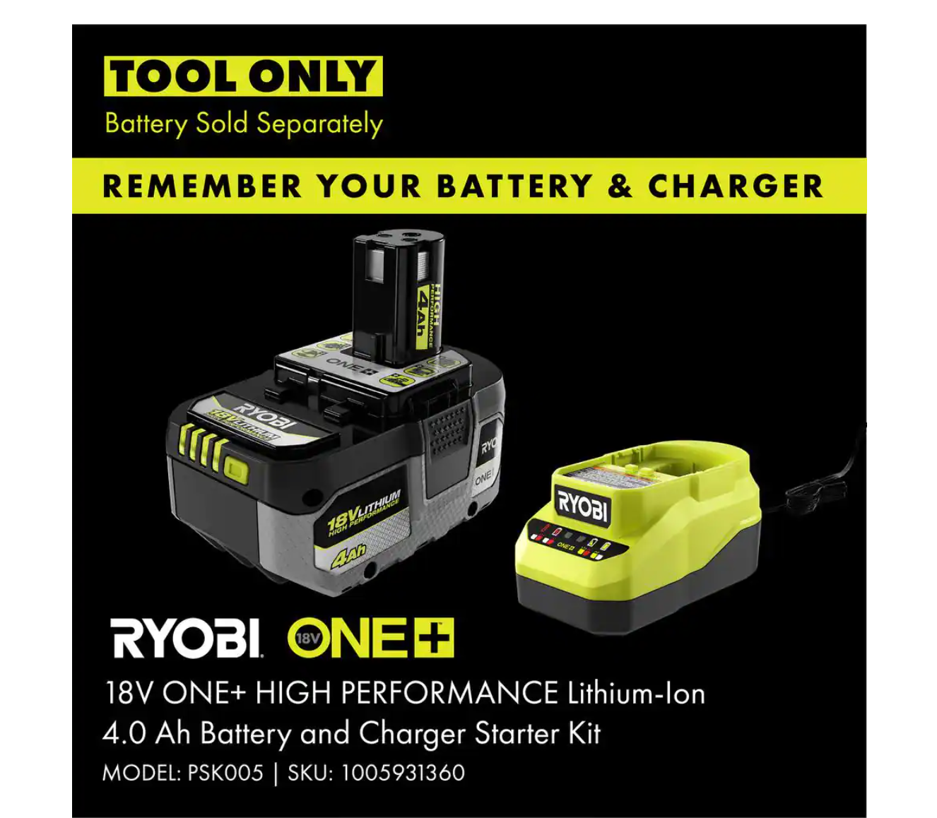 RYOBI P21014BTLVNM ONE+ HP 18V Brushless Whisper Series 130 MPH 450 CFM Cordless Battery Leaf Blower (Tool Only)