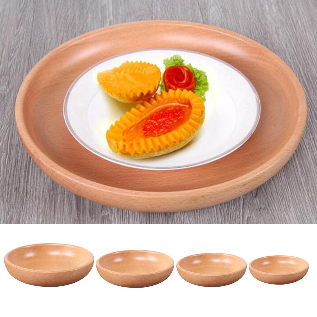 Wood Serving Bowls – Soup Salad Fruit Bowl， Handmade， 6 inch/8 inch/10 inch/12 inch - S