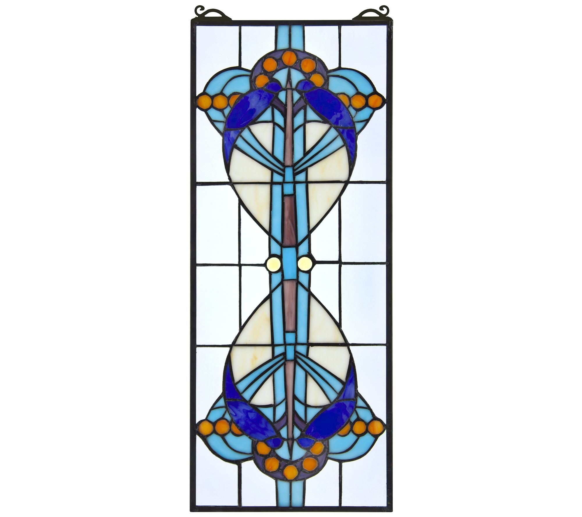 Design Toscano Bauhaus Modern Abstract StainedGlass Window