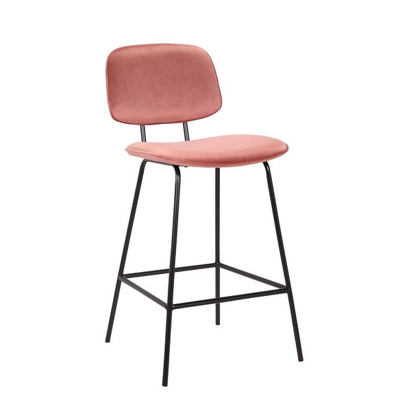 Porthos Home Ekta Velvet Counter Height Stools (Set of 2)