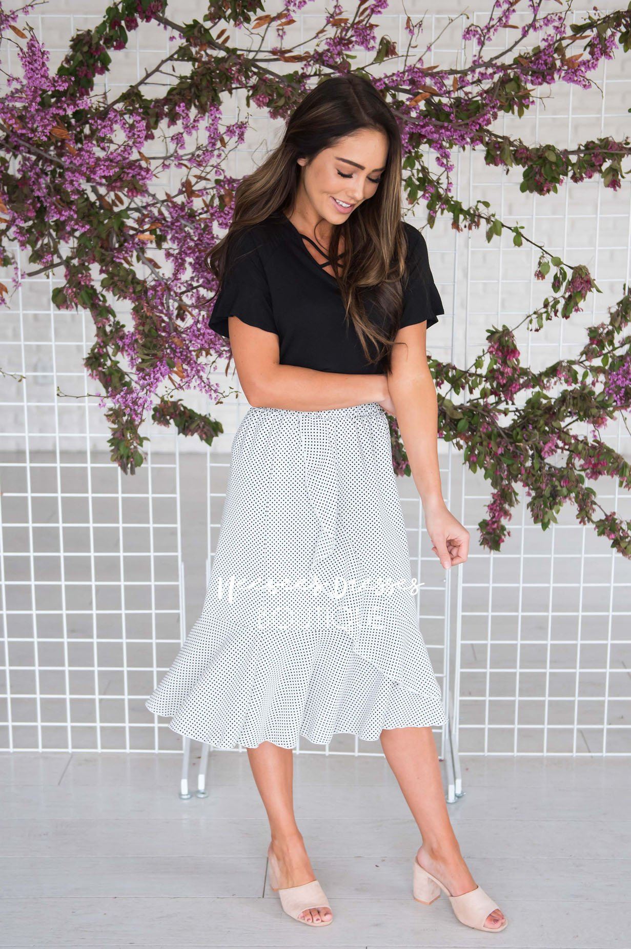 Just A Dreamer Ruffle Front Skirt