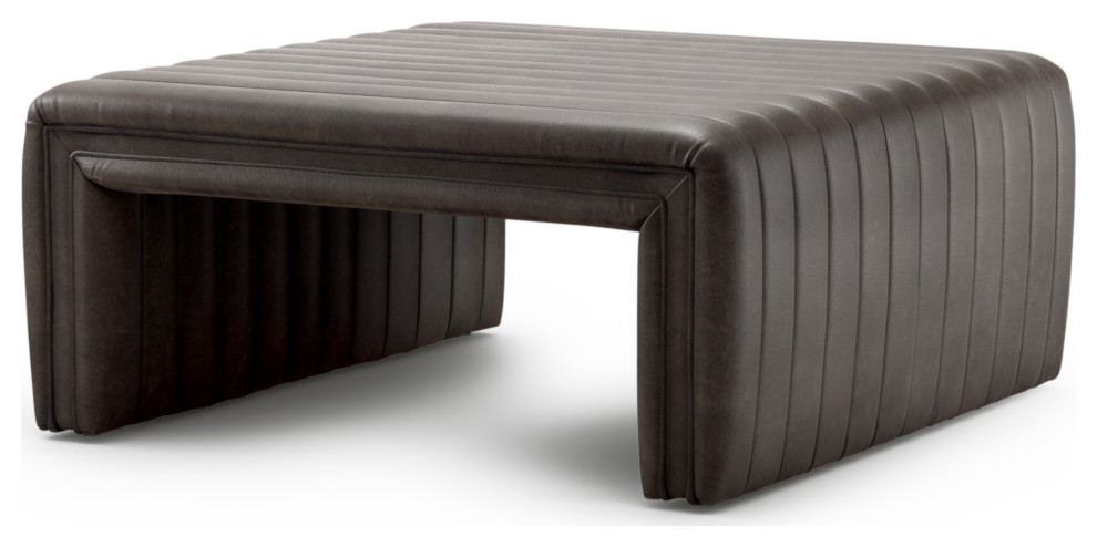 Augustine Ottoman  36 quot  Deacon Wolf   Contemporary   Footstools And Ottomans   by Four Hands  Houzz