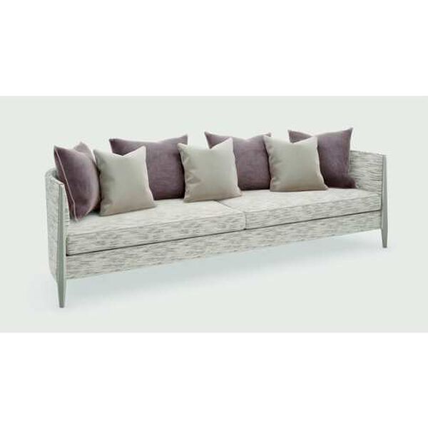 Caracole Upholstery Soft Silver Piping Hot Sofa