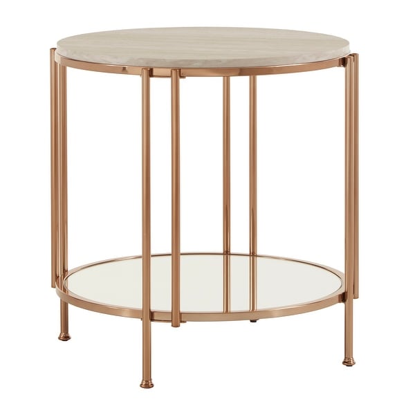 Celsus Champagne Gold Nesting Table Set by iNSPIRE Q Bold