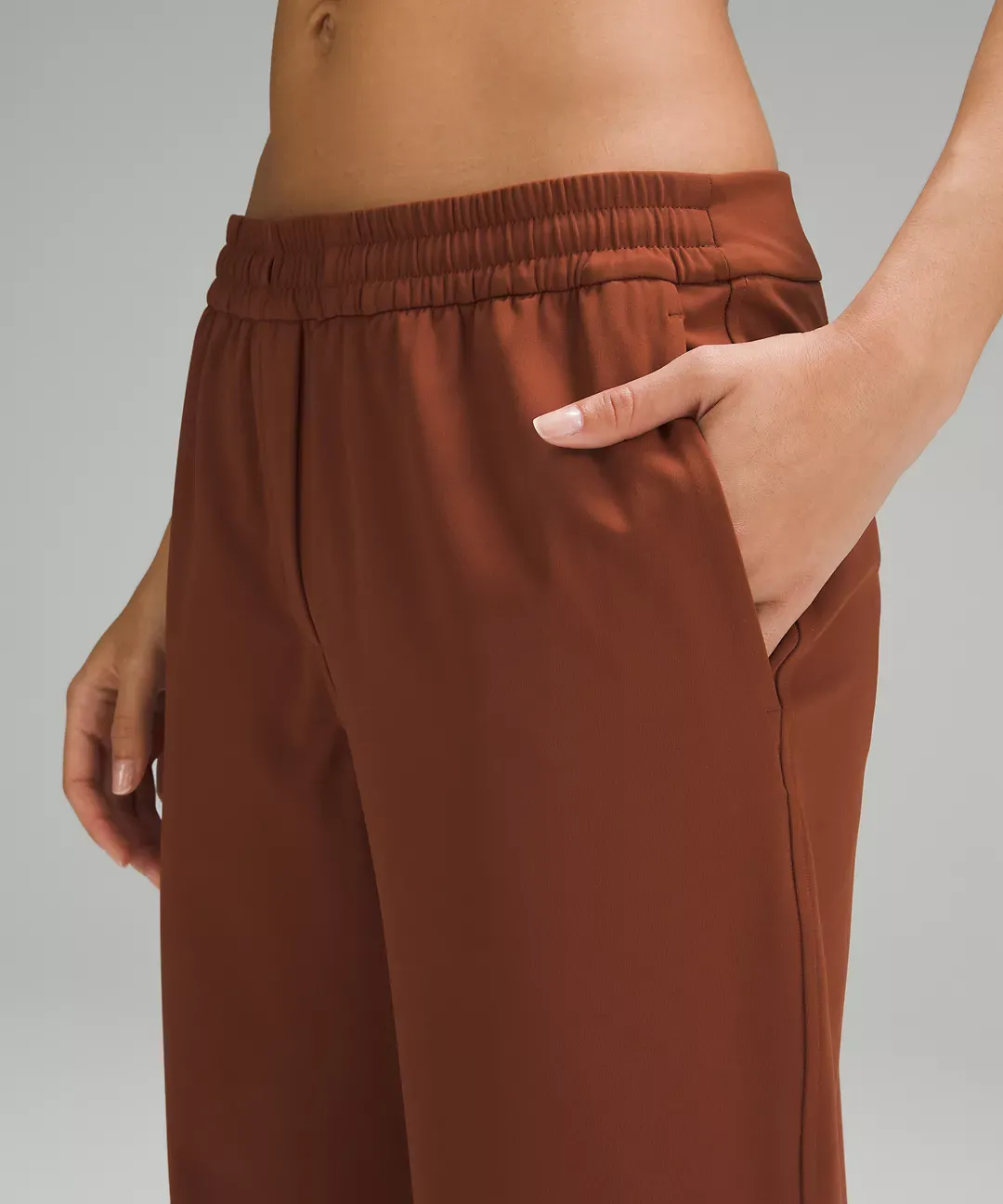 Full Length Straight-Leg Mid-Rise Pant