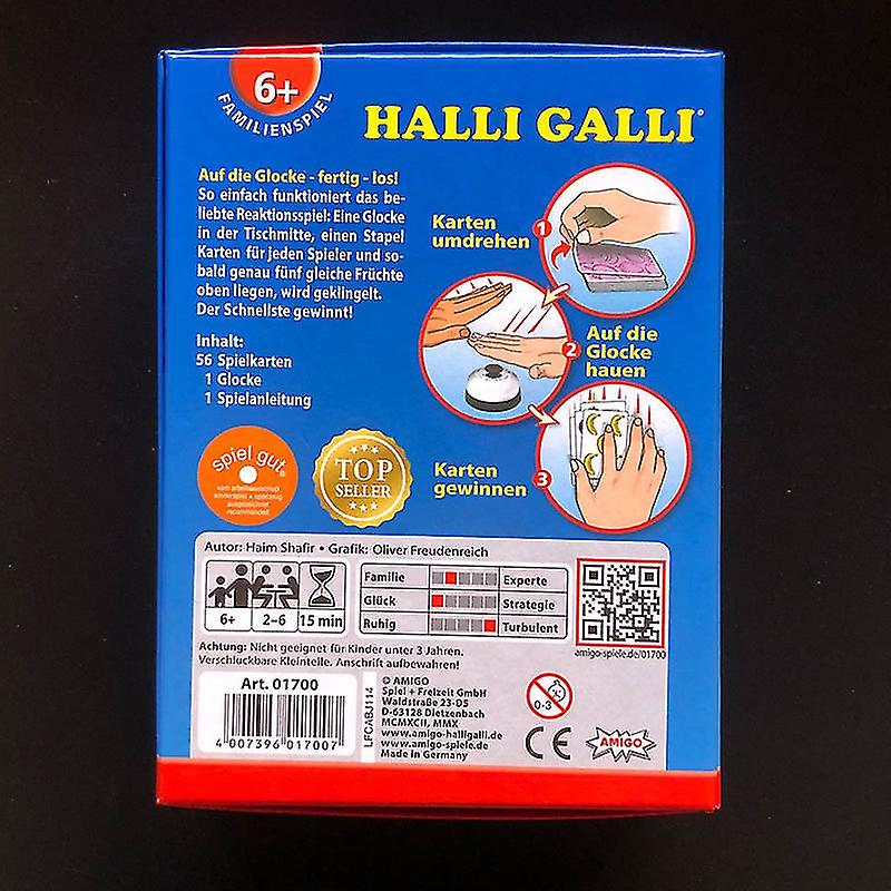 Full English Halli Galli Board Game Trading Skill Famaliy Party Game Shytmv