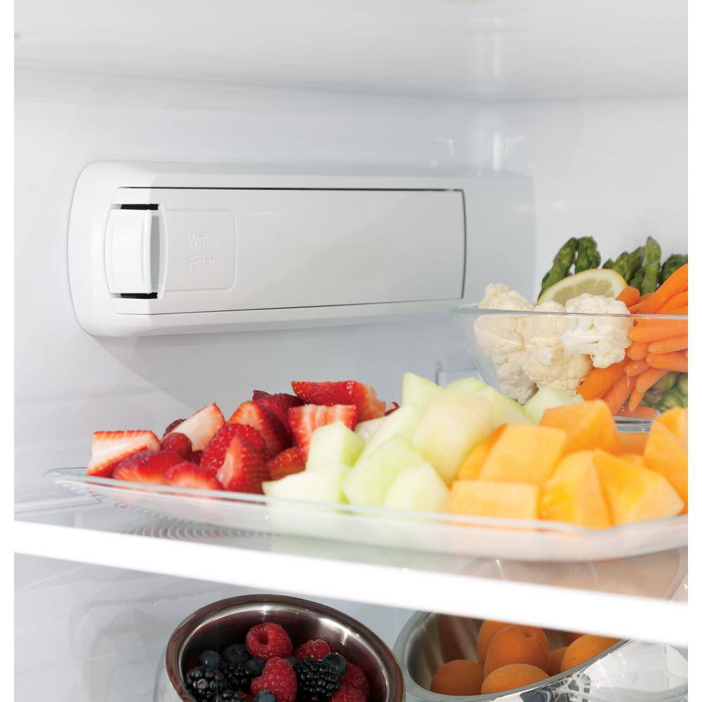 GE Profile 23.1 cu. ft. French Door Refrigerator in Fingerprint Resistant Stainless Steel ENERGY STAR and Counter Depth PWE23KYNFS