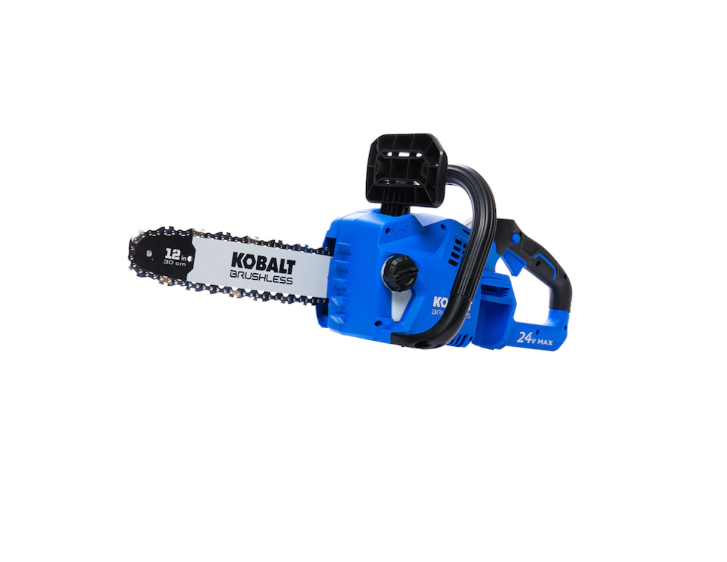 Kobalt KCS 1224A-03 24-Volt 12-in Brushless Cordless Electric Chainsaw 4 Ah (Battery and Charger Included)