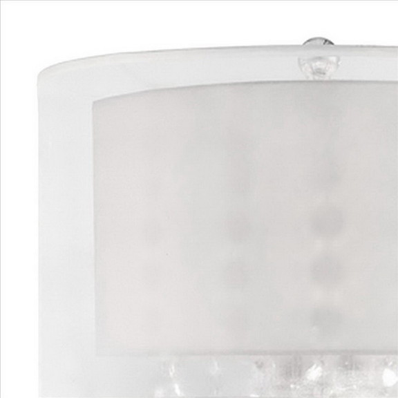 Benjara BM240939 Twisted Crystal Body Table Lamp w...