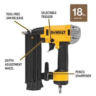 DW Pneumatic 16-Gauge 2-12 in. Nailer and Pneumatic 18-Gauge Brad Nailer DWFP7191712233