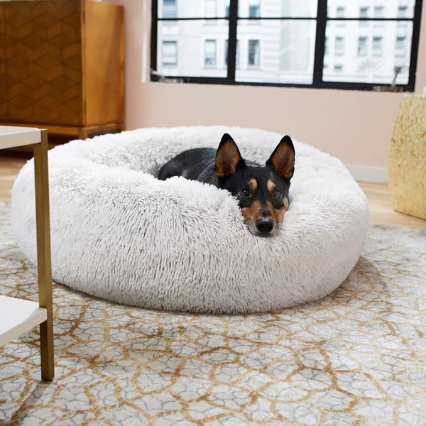 Frisco Eyelash Cat and Dog Bolster Bed