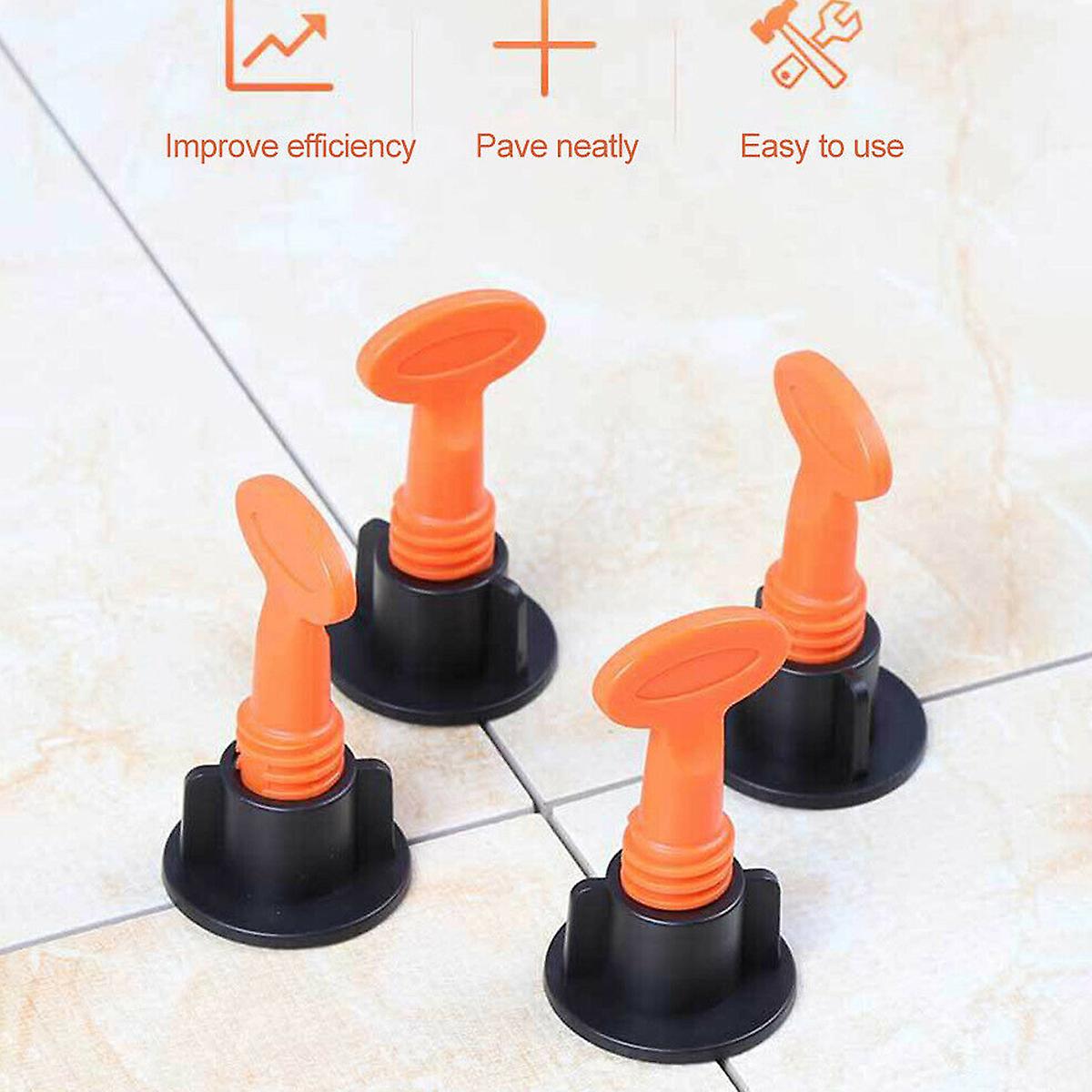 50pcs/set Alignment Tile Leveling Wedges Tile Spacers System Flat Ceramic Leveler For Floor Wall Construction Tools Locator