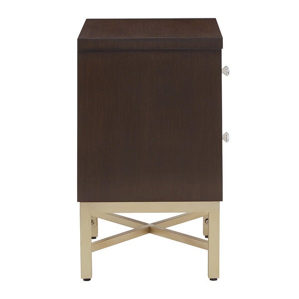 Corrianna Accent End Table with 2 Shell Front Drawers by iNSPIRE Q Bold