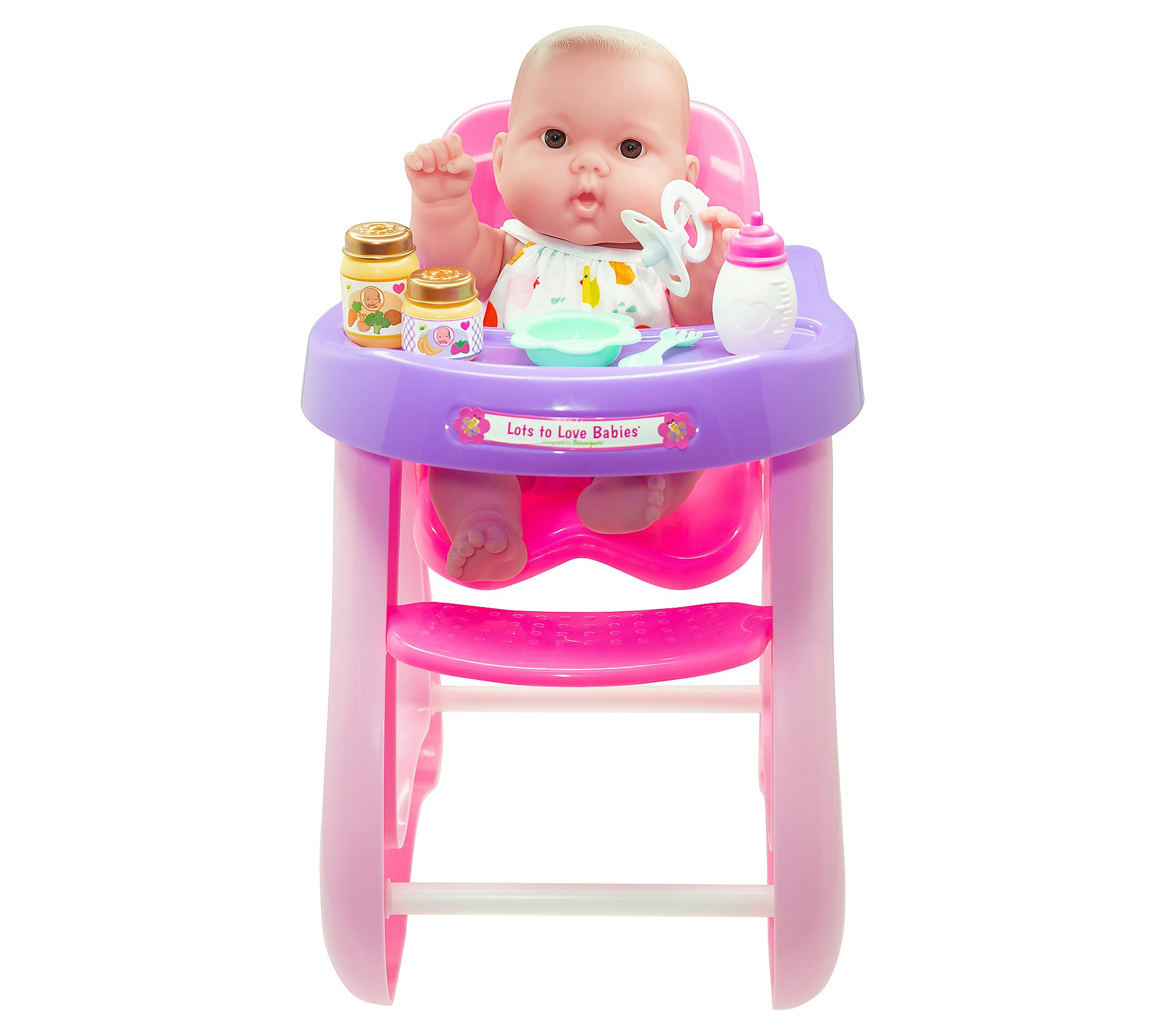 JC Toys Lots to Love 14 All-Vinyl Baby Doll inHighchair