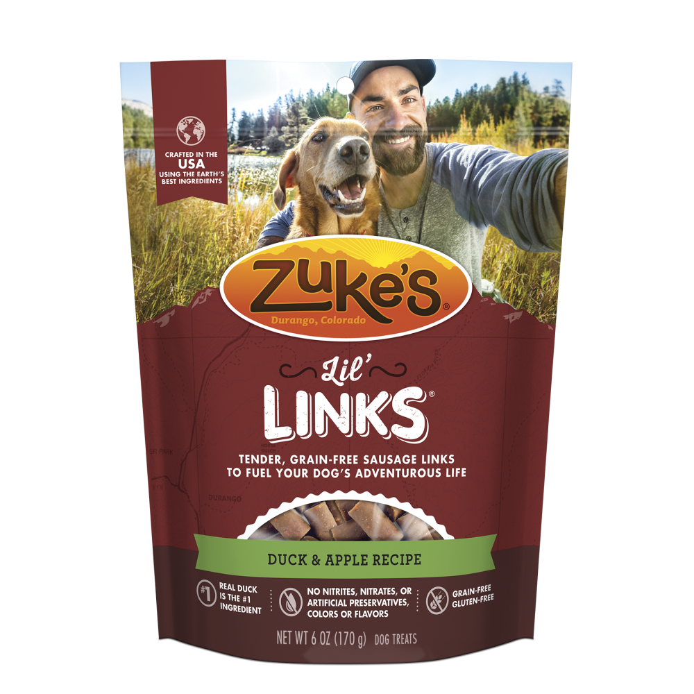 Zukes Lil Links Grain Free Duck and Apple Recipe for Dogs