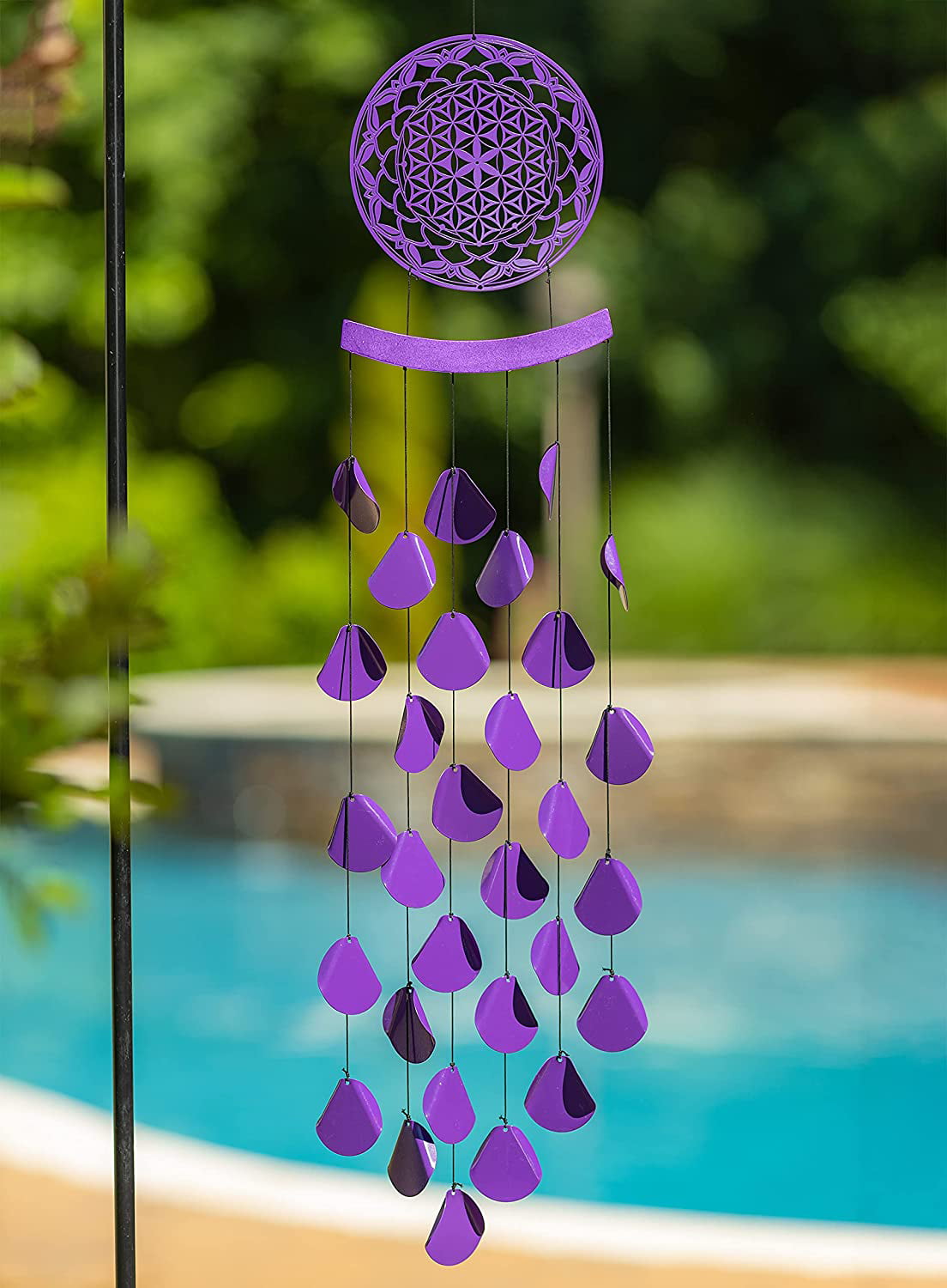 VP Home Shimmering Mandala Outdoor Garden Decor Wind Chime