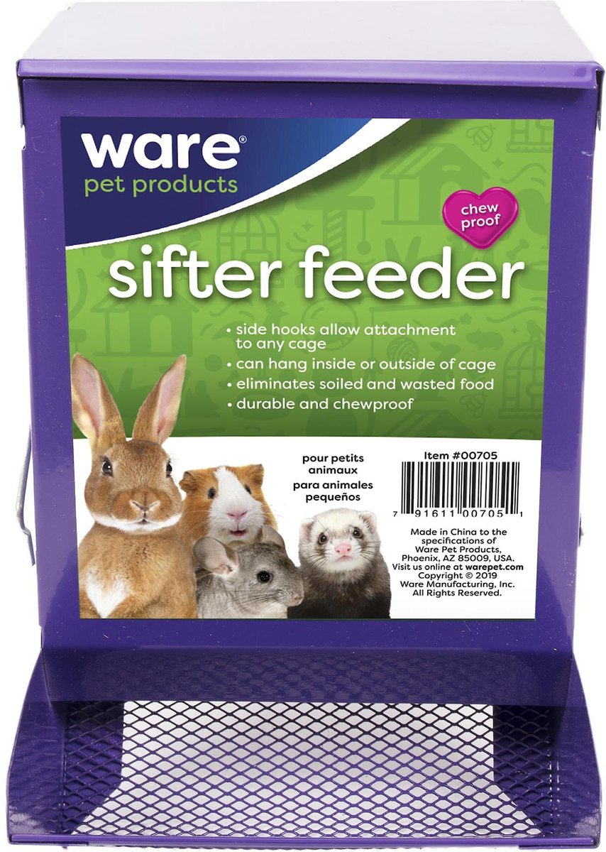 Ware Sifter Small Animal Feeder， Color Varies