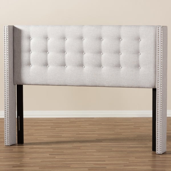 Contemporary Fabric Winged Headboard by Baxton Studio - - 18213137